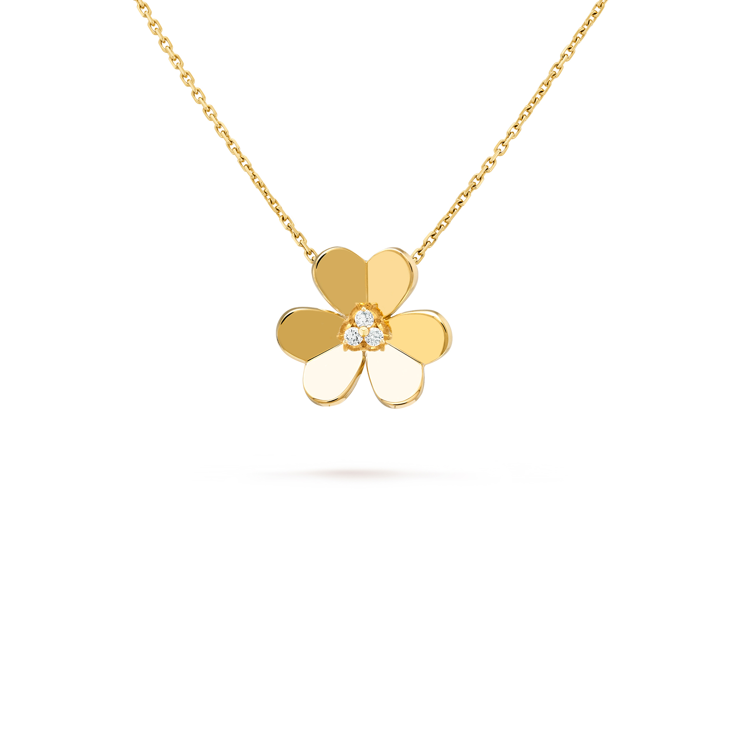 v*n cl*f arpels frivole pendant, large model - yellow gold, Di*m*nd vcarc96800